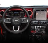 Folie protectie display navigatie Duragon, din silicon, pentru Jeep Wrangler Rubicon 2018+, mata, anti-amprenta, kit instalare