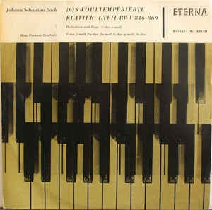 Vinyl Johann Sebastian Bach, Hans Pischner &lrm;, muzica clasica, 1963