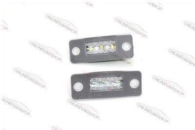 Set lampi LED numar Audi A8 D3 2002-2010 foto