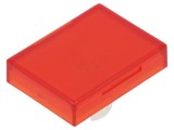 Lentilă Buton 22mm Roșie Transparentă Plastic