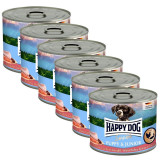 Happy Dog Sensible Puppy &amp;amp; Junior 6 x 200 g / pui și somon, HAPPY CAT