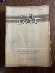 Studii Teologice. Revista institutelor teologice din Patriarhia Romana Seria a II-a 1-2 1959 foto