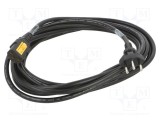 Cablu alimentare SCHURTER 3x1mm2 IEC C13 mamă 5m 10A negru PVC