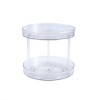 Raft Rotativ Condimente Zokura, 2 Nivele, 27x23.5cm, Organizator Bucatarie, Plastic PET/PVC/Inox