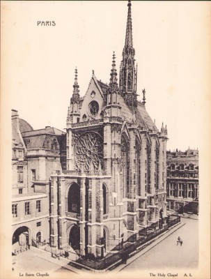 Litografie La Sainte Chapelle foto