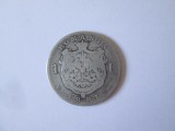 Romania 1 Leu 1881 argint moneda din imagini,diametrul=23 mm,greutate=4,70 grame