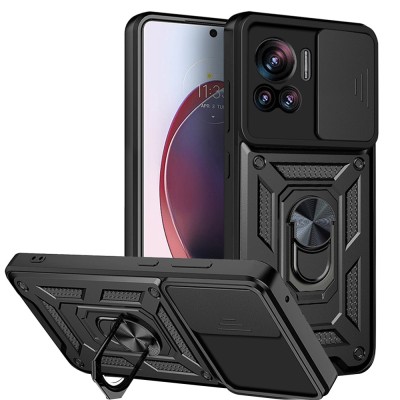 Husa Motorola Edge 30 Ultra protectie camera Techsuit CamShield Series, negru foto