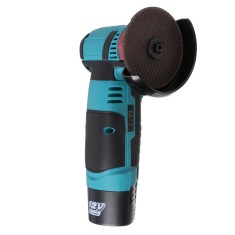 Polizor unghiular de taiere cu doua baterii, 12V, 2000W, Albastru