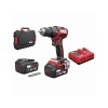 SKIL 3075 HB masina de gaurit cu percutie compact Brushless, 0-500/0-1800/min, geanta de transport+set de 6 biti, incarcator, 2xAccu 4,0 Ah