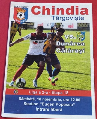 Program meci fotbal &amp;quot;CHINDIA&amp;quot; TARGOVISTE - &amp;quot;DUNAREA&amp;quot; CALARASI (18.11.) foto