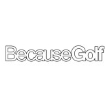 Sticker auto parbriz Because Golf, alb, Palmonix