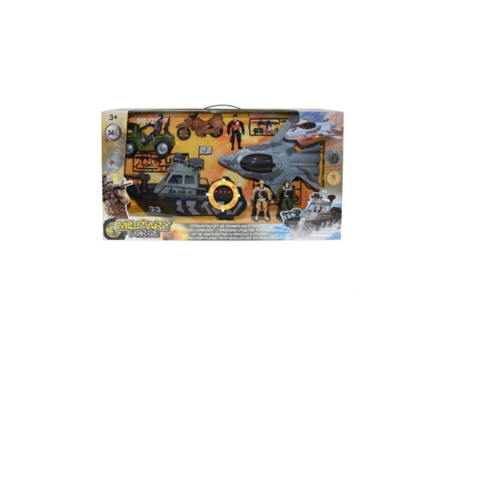 Set militar, cu nave, avioane de lupta si soldati, 36 piese
