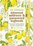 Amalfi Lemons Internet Address &amp; Password Logbook (Removable Cover Band for Security)