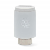 Cap termostat Smart pentru radiator Nedis, 2x AA, LCD, Android / IOS, Zigbee 3.0