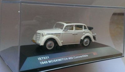Macheta Moskwitch 400 Convertible 1949 - IST 1/43 foto