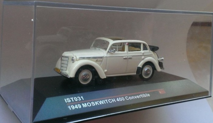 Macheta Moskwitch 400 Convertible 1949 - IST 1/43