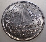 J.128 GERMANIA 1 REICHSMARK 1937 A, Europa, Nichel