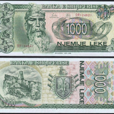 ALBANIA █ bancnota █ 1000 Leke █ 1992 █ P-54 █ UNC █ necirculata