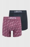 Levi&#039;s boxeri 2-pack barbati, culoarea roz
