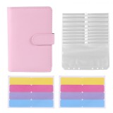 Cumpara ieftin Set 25 piese, husa, 12 plicuri impermeabile A6 si 12 etichete Rewe, multicolor