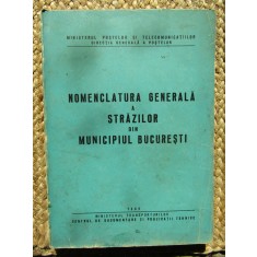 Nomenclatura generala a strazilor din Municipiul Bucuresti 1969