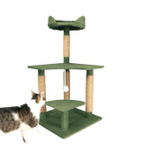 COZY CLIMB, Verde Kiwi | Ansamblu Joaca Pisici | Casuta Premium Pisica