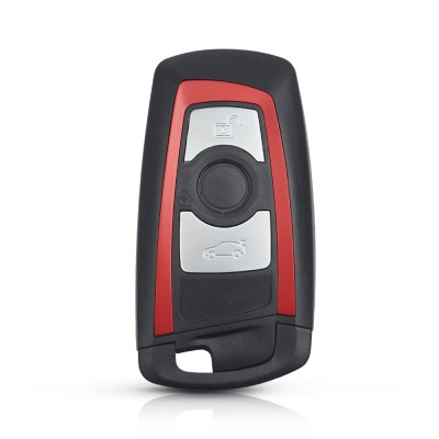 Carcasa Cheie BMW smartkey, 3 Butoane pentru SERIA F - Contur Rosu AutoProtect KeyCars foto