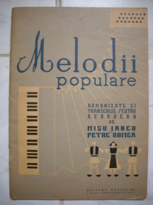Melodii populare-Misu Iancu ,Petre Romea foto