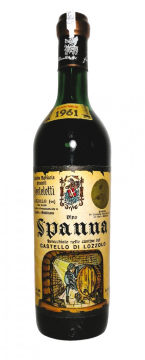 C 27 -vin ROSU SPANNA, CASTELLO DI LOZZOLO, cl 72 gr 13 recoltare 1961