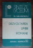 Myh 39s - N Mihaescu - Dezvoltarea limbii romane - ed 1986