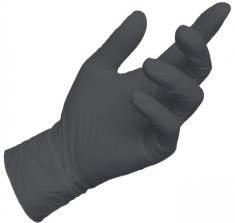 Manusi din nitril negre XL set 100buc, HILMANN