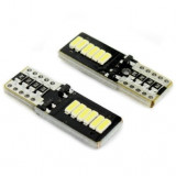 Bec T10 CanBus Nonpolar 12 SMD 3014 12V Alb ( Pret / Set ) 70446CAN-12V TCT-5024, General