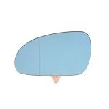 Sticla oglinda exterioara stanga albastra Vw Golf 5 / 5 Plus (2003 - 2013) cu incalzire