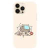 Husa compatibila cu Apple iPhone 14 Plus, Viceversa, model Lazy day Pusheen , Silicon, TPU, Transparent, Carcasa