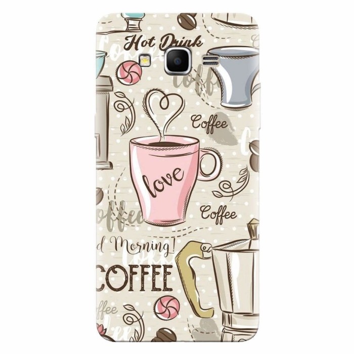 Husa silicon pentru Samsung Grand Prime, Coffe And Donuts Husa silicon pentru Samsung Grand Prime, Coffe And Donuts