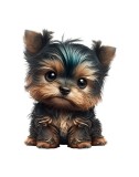 Cumpara ieftin Sticker decorativ Yorkshire Terrier , Maro, 70 cm, 5597ST, Oem