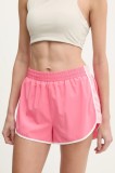 P.E Nation pantaloni scurți de antrenament Preset culoarea roz, cu imprimeu, high waist, 243S252