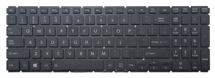 Tastatura laptop noua TOSHIBA L50-B S50-B L50D-B L50T-B L50DT-B L55(D)-B S55-B S55T-B S55D-B GLOSSY (Without FRAME,Backlit,For Win8 )