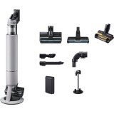 Aspirator vertical Samsung Bespoke AI Jet Lite Complete VS80F28DFP/GE, 770 W, Filtru HEPA, Recipient 0.5 l, Autonomie 60 minute, Wi-Fi, Negru/Gri