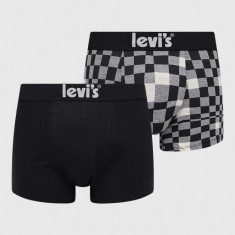 Levi's boxeri 2-pack barbati, culoarea negru