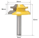 Cumpara ieftin Freza lemn frezat unghi 45 grade imbinare lemn prindere 8mm (38mm freza)