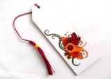 semn carte cu aranjament floral 35874