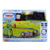 THOMAS SET DE JOACA CU LOCOMOTIVE DIESEL SI CRANKY MOTORIZATE SI ACCESORII, Mattel