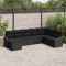 vidaXL Set de canapele pentru grădină 8 pcs Negru Rattan poli 3346843