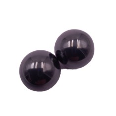 Set de 2 Bile Magnetice Antistres, Rotunde, Negre