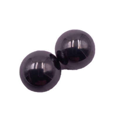 Set de 2 Bile Magnetice Antistres, Rotunde, Negre foto