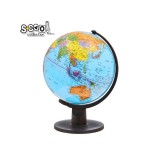 Glob Pamantesc cu Lumina 32cm S-COOL, Harta Lumii Detaliata, Rotativ, Educativ, Decorativ, Ideal Birou/Copii