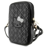 Geanta Crossbody - Hello Kitty Leather Quilted Bows Strap (HKPBPEKHBPK) - Black