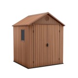 Cumpara ieftin Căsuță de grădină Darwin din plastic, 6x6, maro