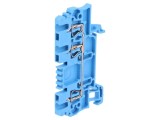 Conector &Icirc;mbinare Șine 1.5mm2, 3 Borne, Albastru